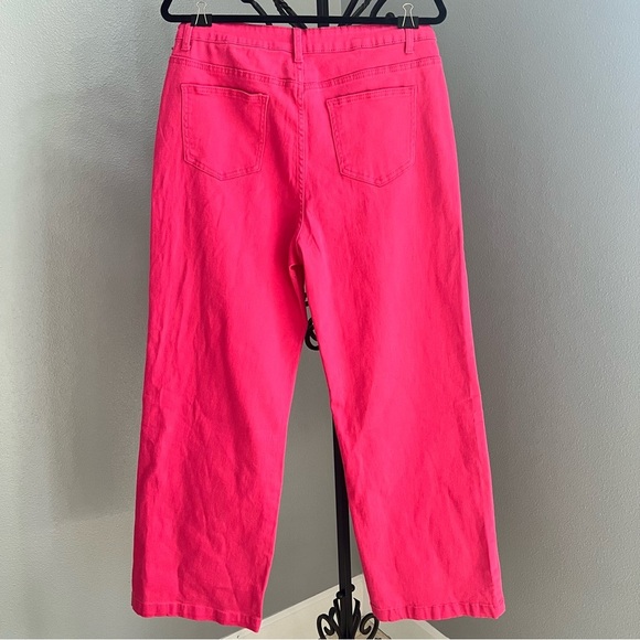 Guaile Women's Jeans High Waisted Stretchy Jeans Wide Leg Tummy Control Denim - Picture 6 of 12